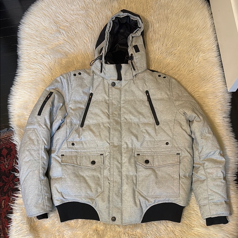 Point Zero Gray Puffer Jacket - image 1